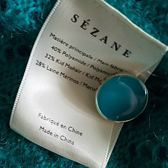 NWT Sezane Augustino jumper emerald green - Picture 5 of 7
